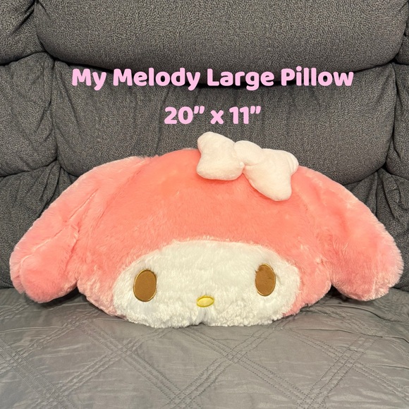 Fuzzy My Melody Pillow (Large) - Picture 1 of 5